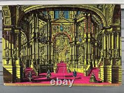 VTG Black Light Poster The Palace Rare Hole In The Wall Silkscreen 60s Headshop
