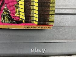 VTG Black Light Poster The Palace Rare Hole In The Wall Silkscreen 60s Headshop