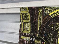 VTG Black Light Poster The Palace Rare Hole In The Wall Silkscreen 60s Headshop