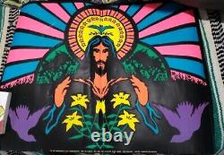 VTG Blacklight Poster Howard Bernstein #776 The Carpenter Psychedelic Jesus READ