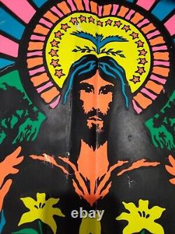 VTG Blacklight Poster Howard Bernstein #776 The Carpenter Psychedelic Jesus READ