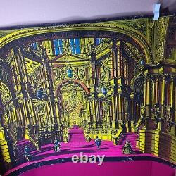 VTG Blacklight Poster THE PALACE Funky Features SausalitoCA RARE 19x27 FREE SHIP