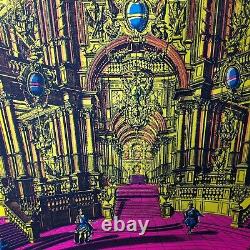 VTG Blacklight Poster THE PALACE Funky Features SausalitoCA RARE 19x27 FREE SHIP