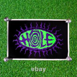 VTG Hole Poster Courtney Love 1995 Original Winterland Blacklight Flocked NOS