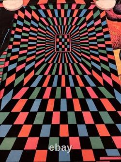 VTG Lot Of 6 Panther Snake blacklight poster pro arts velvet flocked 28 X 20
