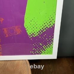 VTG Mick Jagger Blacklight Poster Gemini Rising 1970 Ron Lieberman Framed 25x38