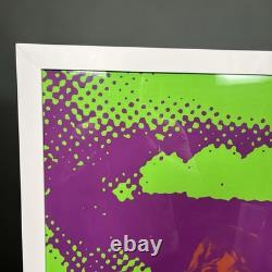 VTG Mick Jagger Blacklight Poster Gemini Rising 1970 Ron Lieberman Framed 25x38