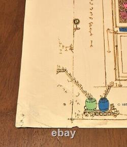 VTG ORIGINAL 1976 Building A Rainbow Blacklight Poster Studio One Robert Putz