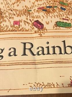 VTG ORIGINAL 1976 Building A Rainbow Blacklight Poster Studio One Robert Putz