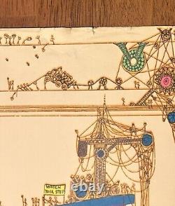VTG ORIGINAL 1976 Building A Rainbow Blacklight Poster Studio One Robert Putz