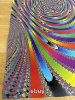 VTG Poster Psychedelic Aquaduct by Dave Kilman 90s Trippy Black Light Rare READ