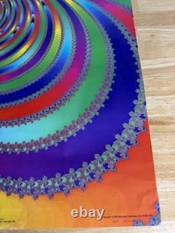 VTG Poster Psychedelic Aquaduct by Dave Kilman 90s Trippy Black Light Rare READ