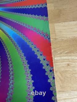 VTG Poster Psychedelic Aquaduct by Dave Kilman 90s Trippy Black Light Rare READ
