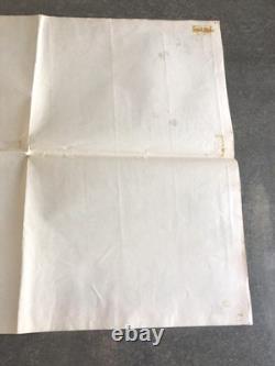 VTG Psychedelic 60's Hippie LOVE Burst poster 48X19 Black light Floral Birds