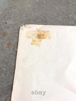 VTG Psychedelic 60's Hippie LOVE Burst poster 48X19 Black light Floral Birds