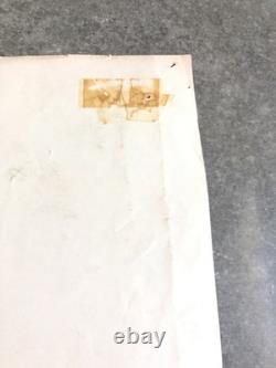 VTG Psychedelic 60's Hippie LOVE Burst poster 48X19 Black light Floral Birds