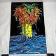 Vtg Sea Monster Blacklight Poster #1610 1980 Scorpio Ny Velvet Flocked Neon
