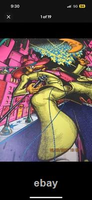 VTG Steppin' Out Original 1973 Blacklight Poster By Bill Hoorman Factory Sealed