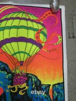 Valley of paradise 1971 black light poster vintage psychedelic C2127