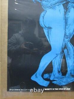 Variety is the spice of life Vintage black light Poster 1970's romance 19607