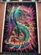 Velvet Poster Fire Dragon Blacklight Retro 1970s Usa 35x23