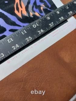 Velvet Poster Tiger Dragon Battle Death Blacklight Retro 1970s NEW NOS USA 35x23