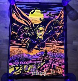 Very Rare Black Light Poster! Night Flight #351 Dracula, Christopher Lee