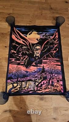 Very Rare Black Light Poster! Night Flight #351 Dracula, Christopher Lee