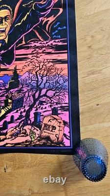 Very Rare Black Light Poster! Night Flight #351 Dracula, Christopher Lee