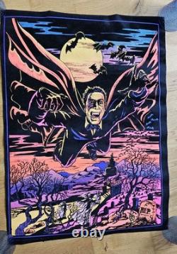 Very Rare Black Light Poster! Night Flight #351 Dracula, Christopher Lee
