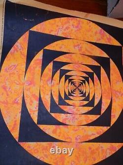 VinTagE 1968 PANDORA PRODUCTIONS OP ART BLACK LIGHT POSTER 47 David Friedman