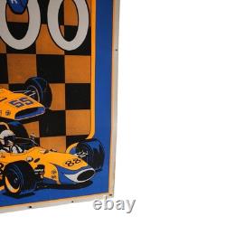 Vintage 1960's Blacklight Indy 500 racing poster