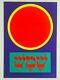 Vintage 1960's Mid Century Modern Pop Art Israel Shemesh Sun Silkscreen Poster