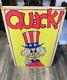 Vintage 1960's Quack Original Poster Blacklight Political Politics Us