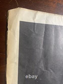 Vintage 1960s 70s Blacklight Poster Cute Panda Bears Not Flocked Very Rare 23x35