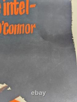 Vintage 1960s Black light Anti-War Peace Poster Basil O'Connor Quote Litho USA