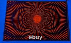 Vintage 1960s Blacklight Buddha Poster Psychedelic Very Rare HTF
