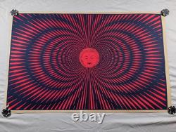 Vintage 1960s Blacklight Buddha Poster Psychedelic Very Rare HTF