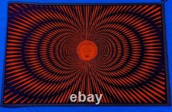 Vintage 1960s Blacklight Buddha Poster Psychedelic Very Rare HTF