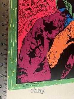 Vintage 1960s Joe Roberts Jr. Jimi Hendrix Psychedelic Poster