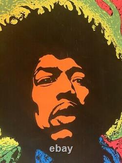 Vintage 1960s Joe Roberts Jr. Jimi Hendrix Psychedelic Poster