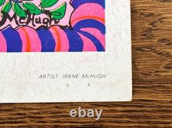 Vintage 1967 Awakening Pyschedelic Blacklight Poster Irene McHugh East Totem 29
