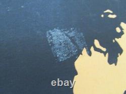 Vintage 1967 Bob Dylan Black Light Silk Screen Poster Beasley
