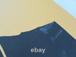 Vintage 1967 Bob Dylan Black Light Silk Screen Poster Beasley