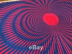 Vintage 1967 Joe Nardi Sachs Black Light Poster Psychedelic Buddha 23 X 35