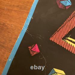 Vintage 1968 M. C. Escher Stars Black Light Poster 21x 26 LIZARD
