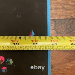 Vintage 1968 M. C. Escher Stars Black Light Poster 21x 26 LIZARD