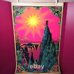 Vintage 1969 Black Light Poster Garden of Eden Star City Bunnell 22x35 FREE SHIP