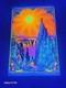 Vintage 1969 Original Garden Of Eden Blacklight Poster Hip Products 35 X 23
