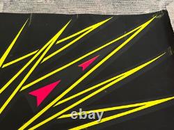 Vintage 1969 PEACE Blacklight Poster Black Felt Pro Arts Kent Ohio 43 x 28